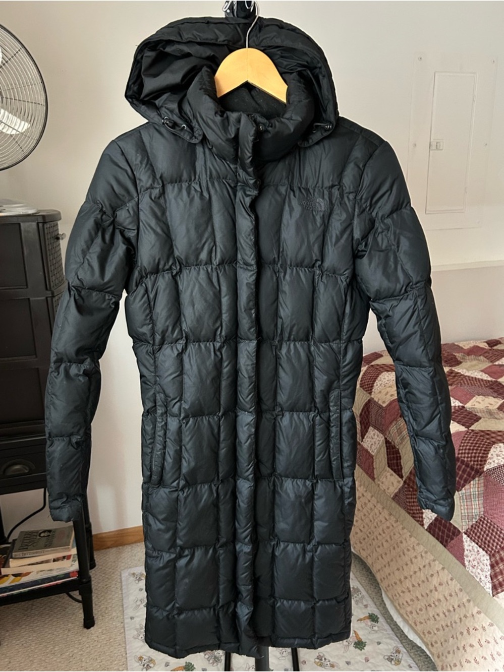 The North Face Metropolis Down Puffer Parka Jacket Black Women’s Medium